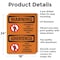 Signmission Hazardous Authorized Personnel Bilingual OSHA Warning Sign, Aluminum, 18in W x 24in L, 2PK OS-2PACK-WS-A-1824-L-12632 - alternate 5